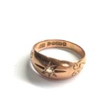 Antique 9ct gold ring weight 2.8g