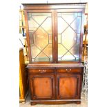 Mahogany 4 door 2 draw dresser measures approx 74" tall 41" wide 14" depth