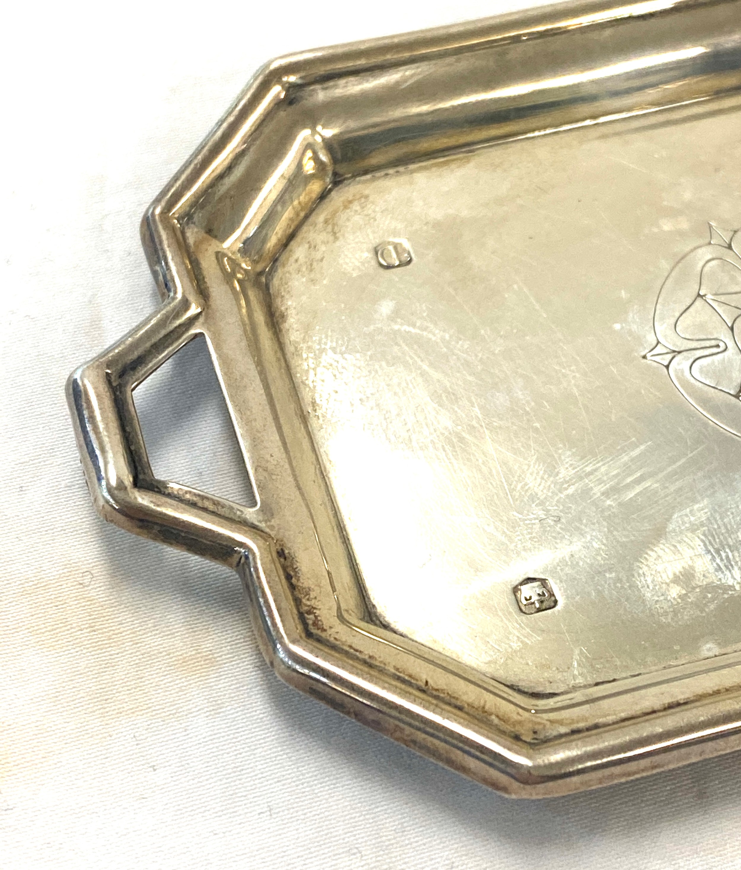 Hallmarked silver pin tray, approximate weight 51.2g, approximate size 7.5cm by 12.5cm - Image 3 of 4