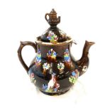 Large bargeware teapot height approx 12" tall
