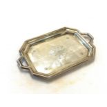 Hallmarked silver pin tray, approximate weight 51.2g, approximate size 7.5cm by 12.5cm