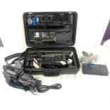 Panasonic NV-MS90B, -VHS-C movie camera, carry case and accessories