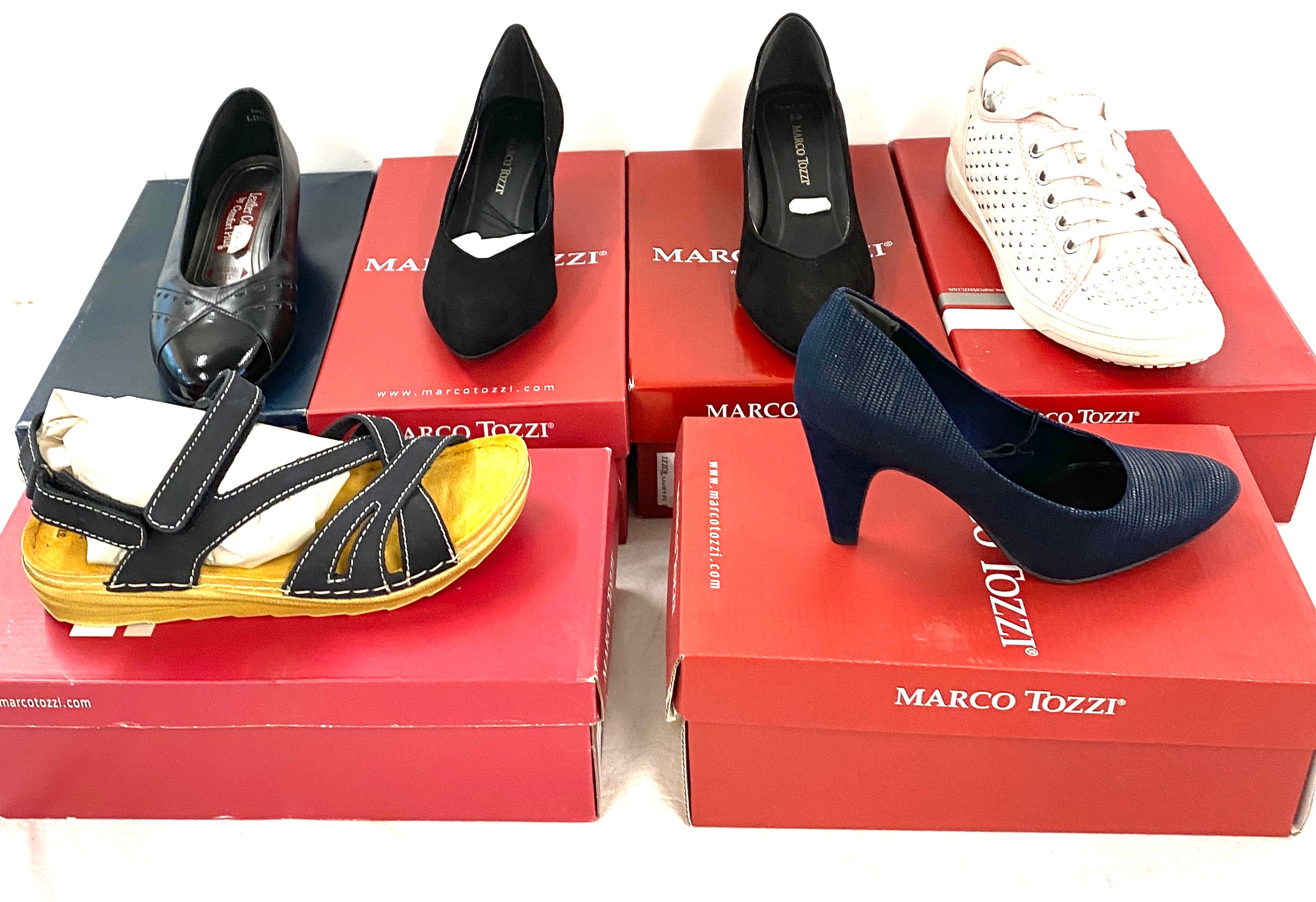 Selection of ladies shoes assorted sizes and colours
