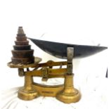 Leicester Scale Co Ltd, vintage vegetable scales with weights