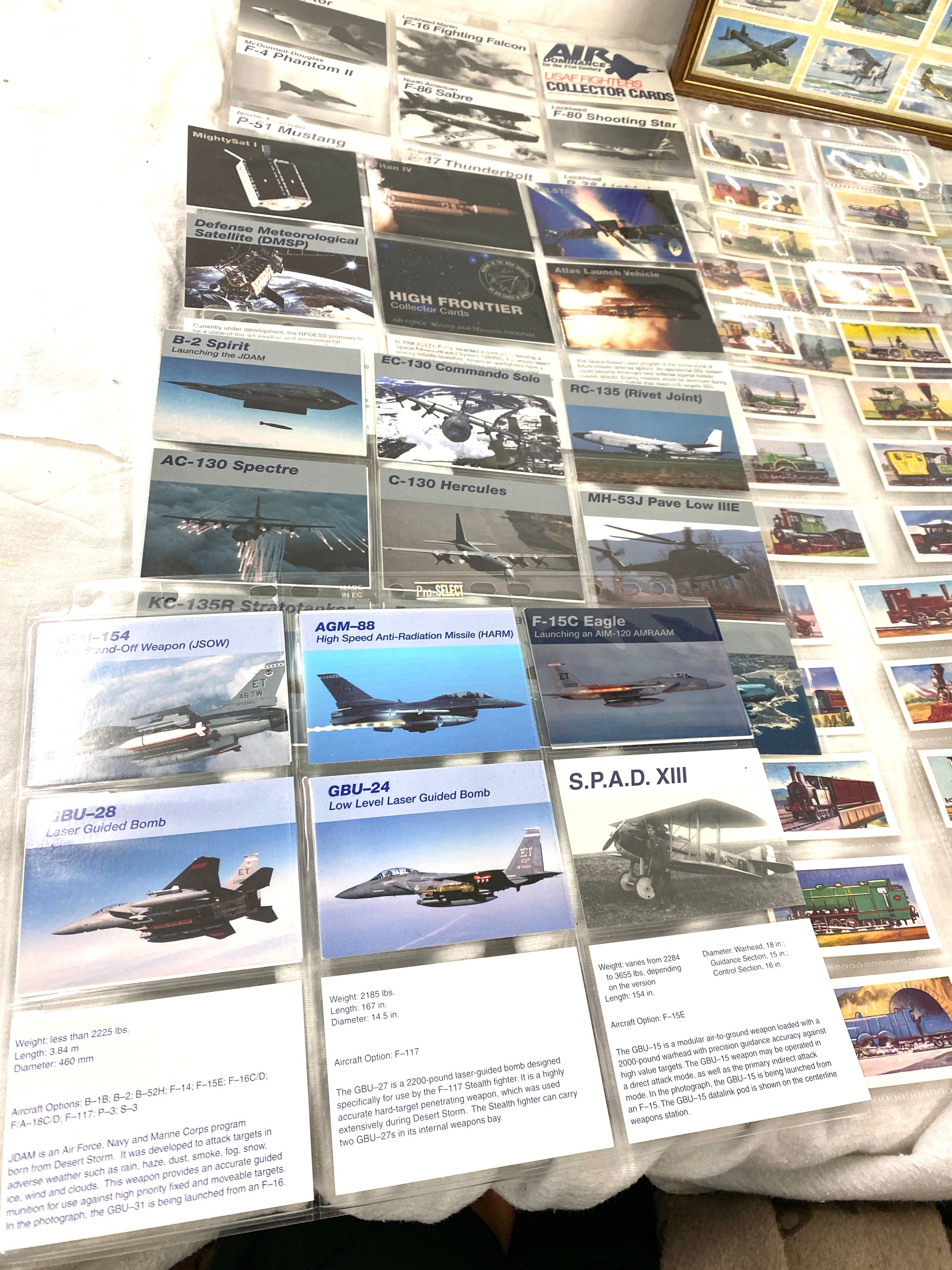 Large selection of plane, trains, cigarette cards - part sets, to include Junior service cigarettes, - Image 2 of 4