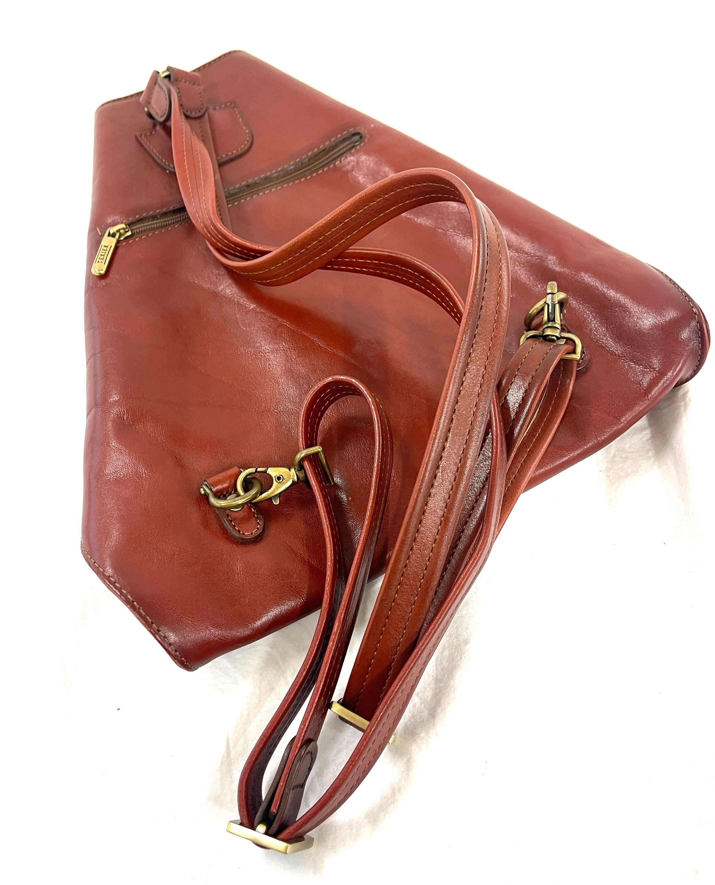 Vintage ladies leather Texier backpack - Bild 5 aus 5