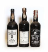 Warres, Tercentenary Vintage Port, 1970, one bottle, plus two others