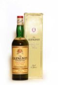 The Glenlivet, 12 Year Old Unblended All Malt Scotch Whisky, 1970s bottling, 26 2/3 fl. ozs. bottle