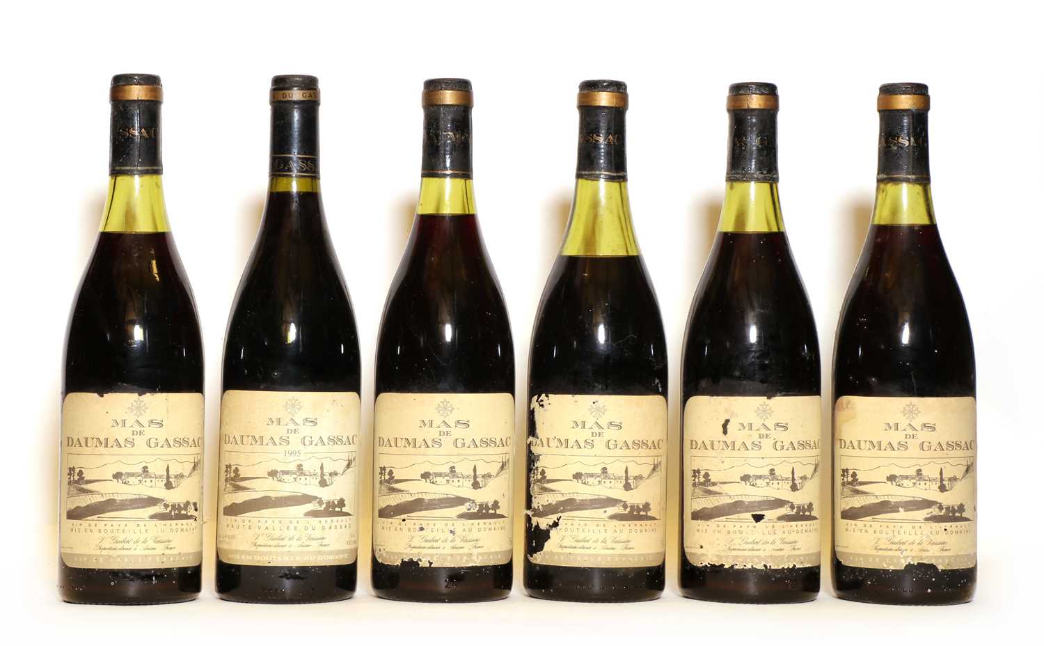 Mas de Daumas Gassac, 1984, five bottles and 1995, one bottle, six in total