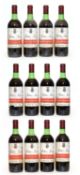 Crianza Rioja, Martinez Lacuesta, 1979, twelve bottles