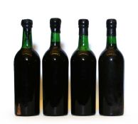 Vintage Port, no label, plain capsule, four bottles