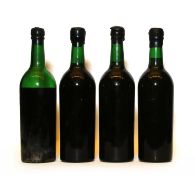 Vintage Port, no label, plain capsule, four bottles