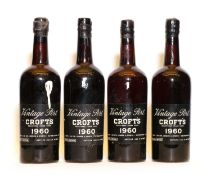 Croft, Vintage Port, 1960, four bottles