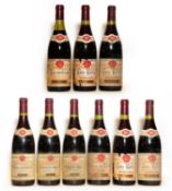 Assorted Rhone by E. Guigal: Cote Rotie, 1986, three bottles and six other bottles