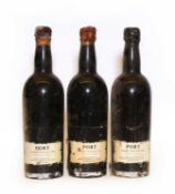 Warres, Vintage Port, 1960, three bottles