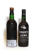 Croft, Vintage Port, 1966 and Porto Calem, Vintage Port, 1963, one bottle each