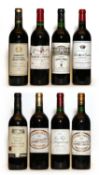 Assorted red Bordeaux, to include Chateau Leoville Barton, 1987, one bottle, and seven others