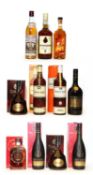 Assorted Brandy; Remy Martin, VSOP, Fine Champagne Cognac, two bottles and nine various others