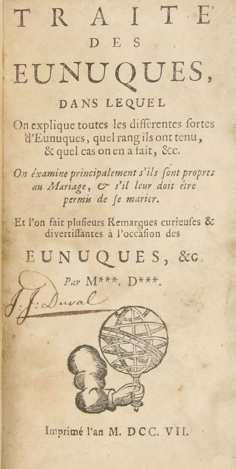 [ANCILLON, Charles]: Traité des Eunuques - Image 3 of 4