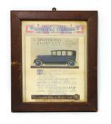 MOTORCAR EXHIBITION POSTER: