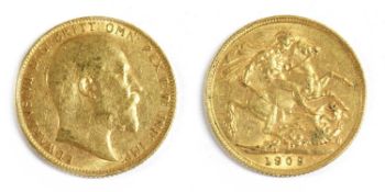 Coins, Great Britain, Edward VII (1901-1910),