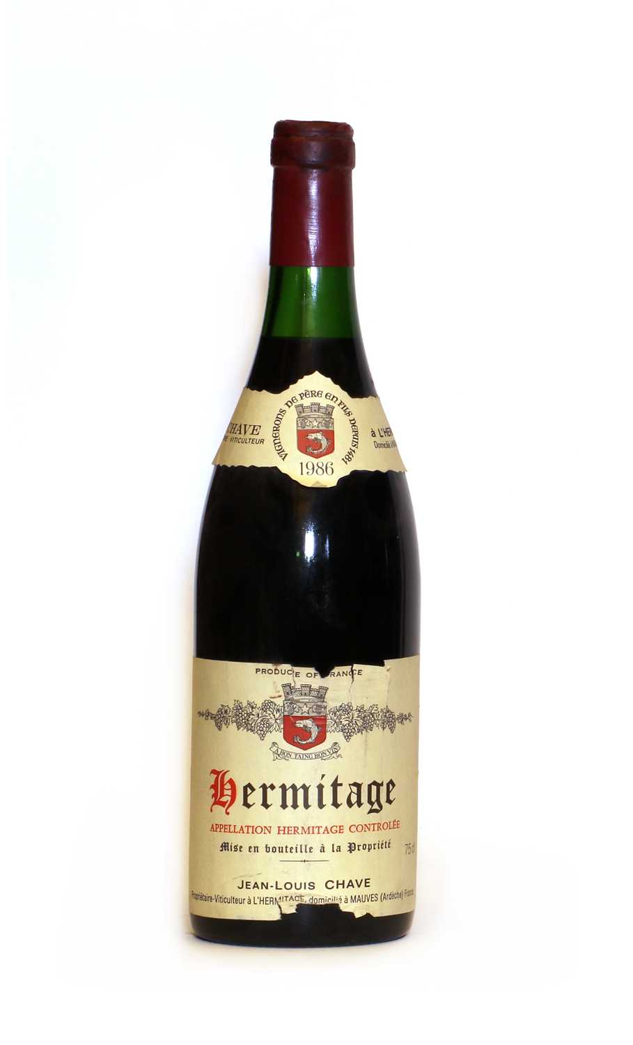 Hermitage, Domaine Chave, 1986, one bottle