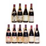 Assorted Cote du Rhone: Chateau des Tours, E. Reynaud, 1995, one bottle and nine various others