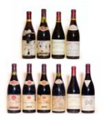 Assorted Cote du Rhone: Chateau des Tours, E. Reynaud, 1995, one bottle and nine various others