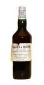 Black & White, Choice Old Scotch Whisky, Buchanans, 1950s spring cap bottling, one bottle