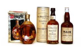 The Balvenie, Doublewood, Single Malt Scotch Whisky, Aged 12 Years, one bottle and 2 various others