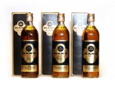 Mans, Old Scotch Whisky, 12 Years Old, dated 1983, 40% vol, 750ml, three bottles