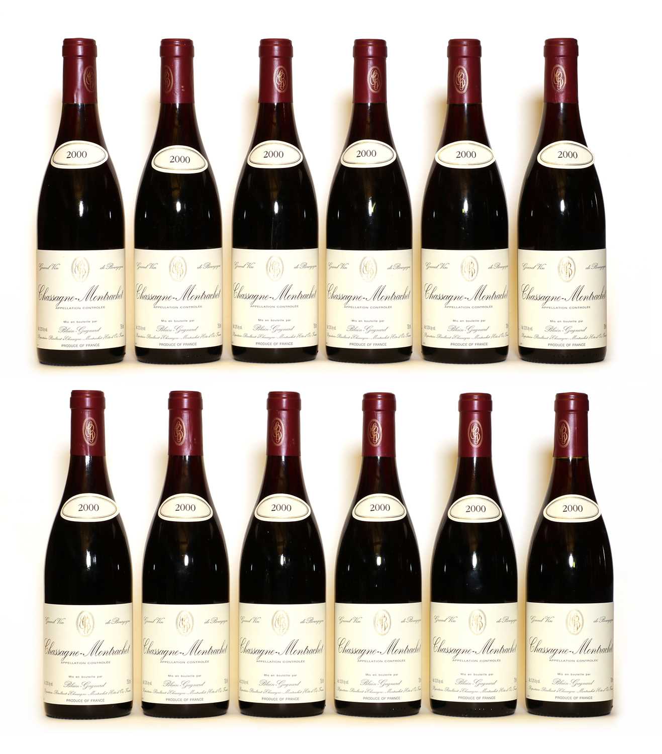 Chassagne Montrachet, 1er Cru, Blain-Gagnard, 2000, twelve bottles (boxed)
