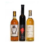 Chateay Rayne Vigneau, 1er Grand Cru Classe, Sauternes, 1985, one bottle and two various others