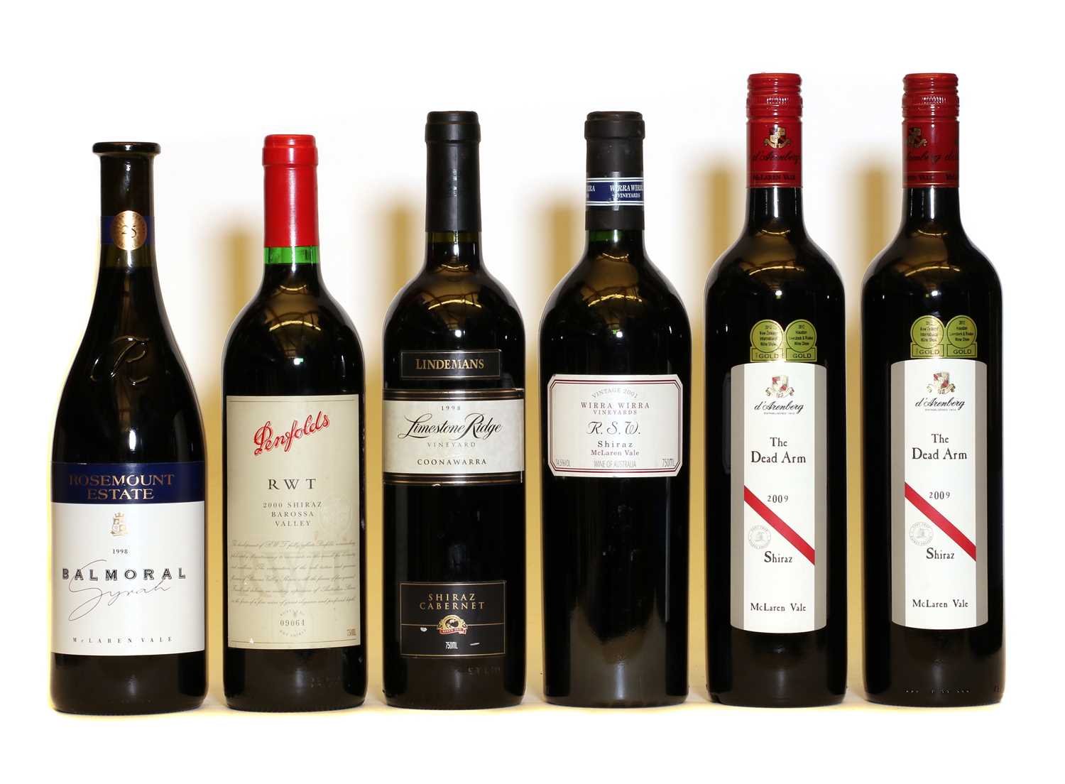 Assorted Australian: Penfolds, RWT, Shiraz, Barossa Valley, 2000, one bottle and five various