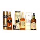 Assorted Scotch Whisky: Glengoyne, Single Highland Malt, 12 Years Old, 1 bottle & 2 various others