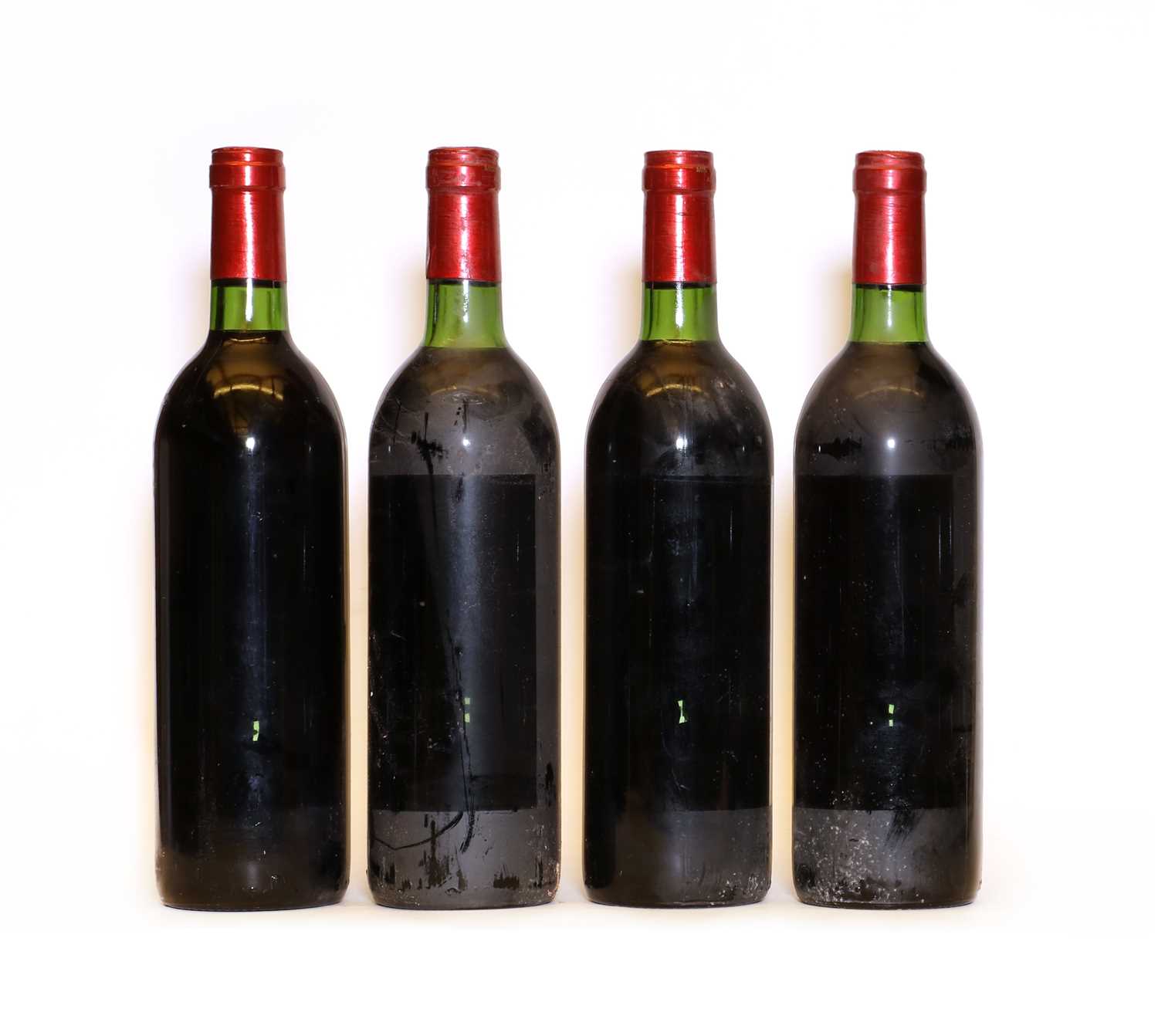 Chateau Grand Puy Ducasse, 5eme Cru Classe, Pauillac, 1980 four bottles, labels missing