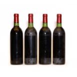 Chateau Grand Puy Ducasse, 5eme Cru Classe, Pauillac, 1980 four bottles, labels missing