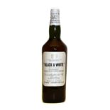 Black & White, Choice Old Scotch Whisky, Buchanans, 1960s spring cap bottling, one bottle