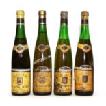 Assorted wines by Hugel; Riesling, Vendange Tardive, Alsace, 1976, one bottle and 3 various others