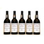 Grahams, Vintage Port, 1980, five bottles