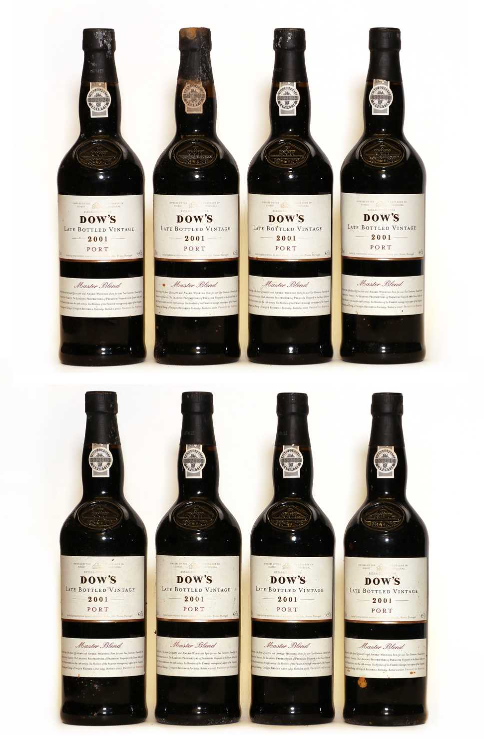 Dows, Late Bottled Vintage Port, 2001, eight bottles