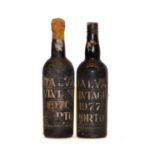 Dalva, Vintage Port, 1970 one bottle and 1977, one bottle