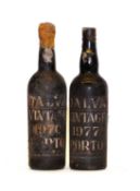 Dalva, Vintage Port, 1970 one bottle and 1977, one bottle