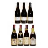 Assorted Burgundy and Rhone: Chambolle Musigny, Dom Grivelet, 1973, one bottle and 3 various others