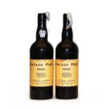 Borges, Vintage Port, 1980, two bottles