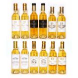 Assorted 2014 sweet wine to include Ch Sigalas, Ch Coutet and others, 12 half bottles in total