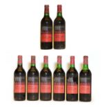 Chateau Hauchat, Fronsac, 1970, eight bottles