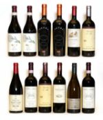 Assorted Italian wine: Barolo, Massolino, 2009, two bottles and ten various others