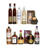 Assorted Spirits: Adega Velha, Aguardente, Res da Casa d’Avelleda, 2 bottles and 8 various others
