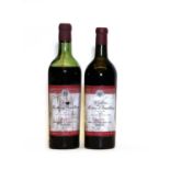 Chateau Mouton d’Armailhacq, Pauillac, 1945, Army & Navy bottling, two bottles